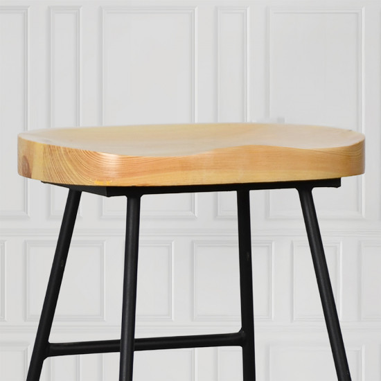 كرسي بار من الخشب والمعدن كرسي بار من الخشب والمعدن