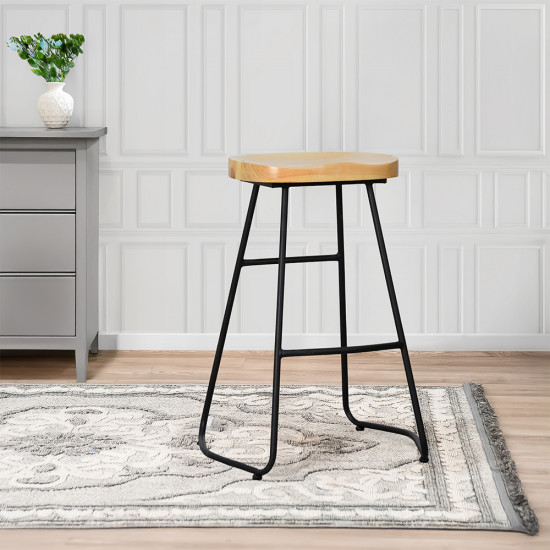 كرسي بار من الخشب والمعدن كرسي بار من الخشب والمعدن