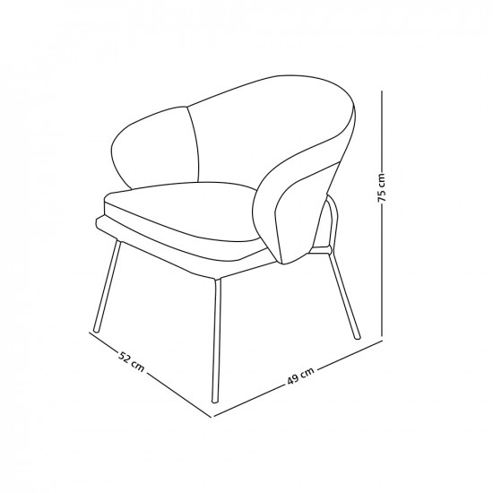 كرسي قماش مودرن ازرق غامق كرسي قماش مودرن ازرق غامق