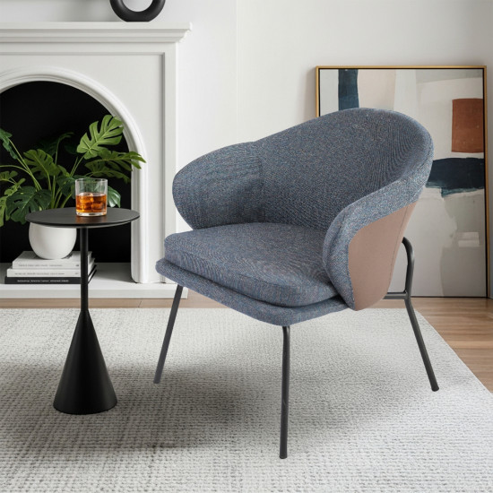 كرسي قماش مودرن ازرق غامق كرسي قماش مودرن ازرق غامق