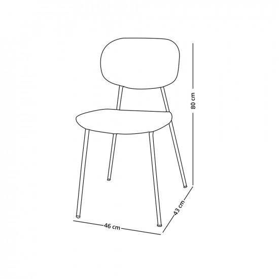 كرسي مفرد جانبي بلاستيك / معدن كرسي مفرد جانبي بلاستيك / معدن
