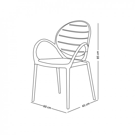 كرسي مفرد خارجي بلاستيك كرسي مفرد خارجي بلاستيك