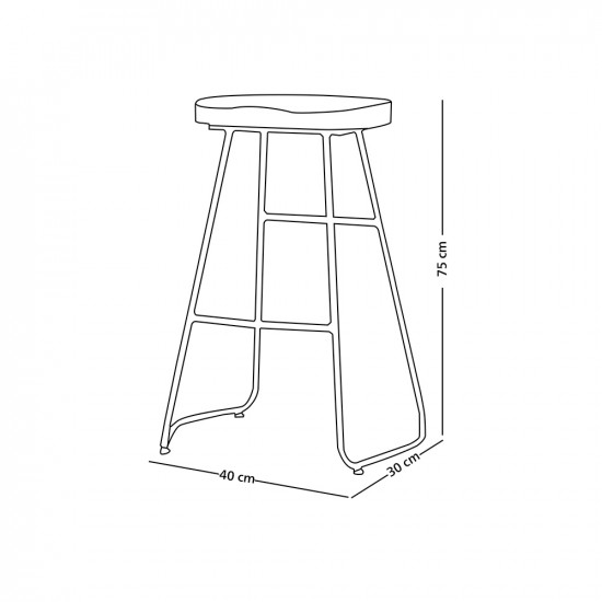 كرسي بار من الخشب والمعدن كرسي بار من الخشب والمعدن