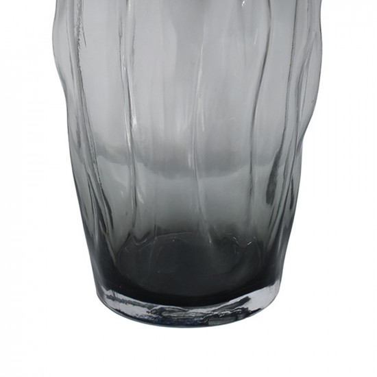 فازة ورد زجاج مودرن رمادي فازة ورد زجاج مودرن رمادي