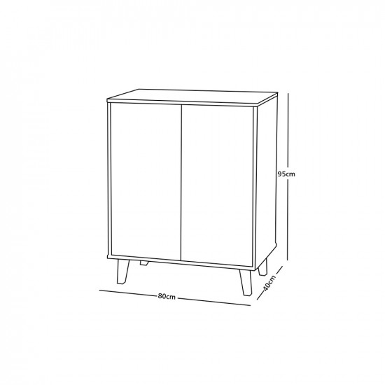 دولاب متعدد الاستخدام بيج 95 سم دولاب متعدد الاستخدام بيج 95 سم