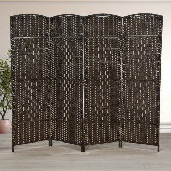 ستارة بارتشن خوص بني 180×200سم