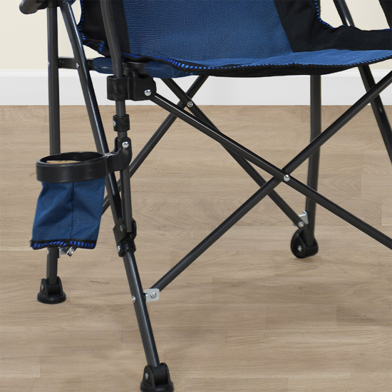 كرسي رحلات قابل للسفط من القماش والمعدن كرسي رحلات قابل للسفط من القماش والمعدن