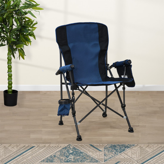 كرسي رحلات قابل للسفط من القماش والمعدن كرسي رحلات قابل للسفط من القماش والمعدن