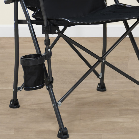 كرسي رحلات قابل للسفط من القماش والمعدن كرسي رحلات قابل للسفط من القماش والمعدن