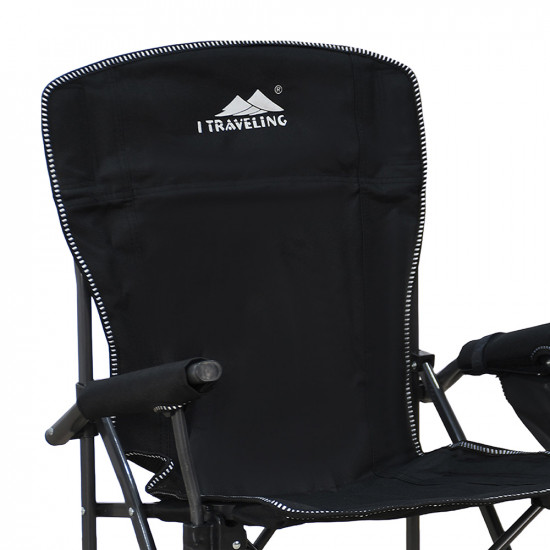 كرسي رحلات قابل للسفط من القماش والمعدن كرسي رحلات قابل للسفط من القماش والمعدن