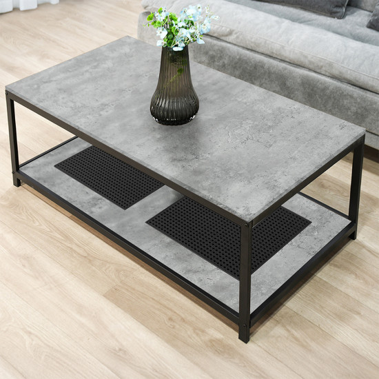 طاولة خدمة مفرد 2 دور رمادي