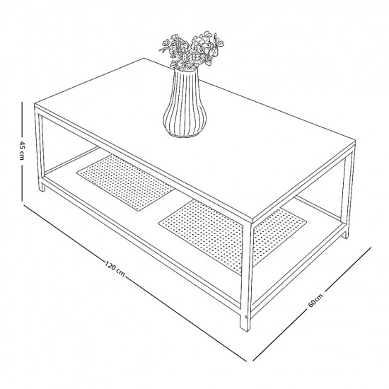 طاولة خدمة مفرد 2 دور رمادي