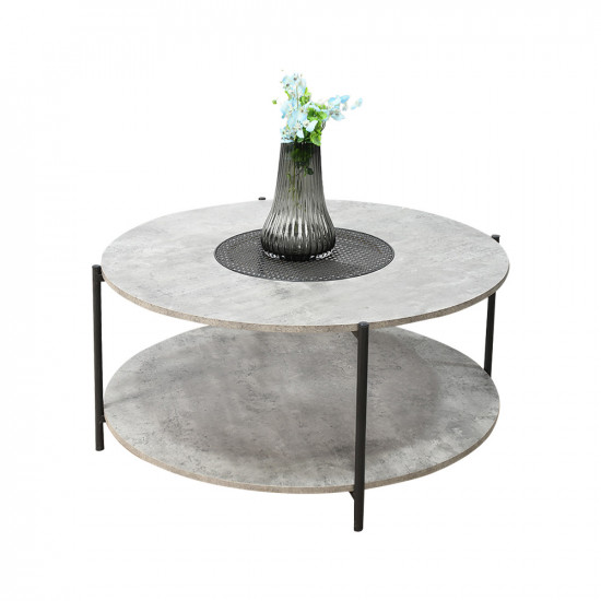 طاولة خدمة مفرد دائرية 2 دور رمادي طاولة خدمة مفرد دائرية 2 دور رمادي