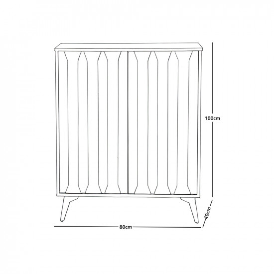 دولاب متعدد الاستخدام من الخشب 80 سم