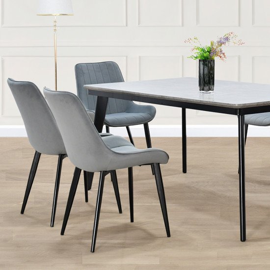 طاولة طعام مودرن خشب 6 كراسي