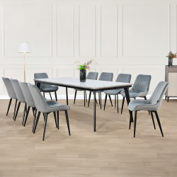 طاولة طعام مودرن خشب 10 كراسي