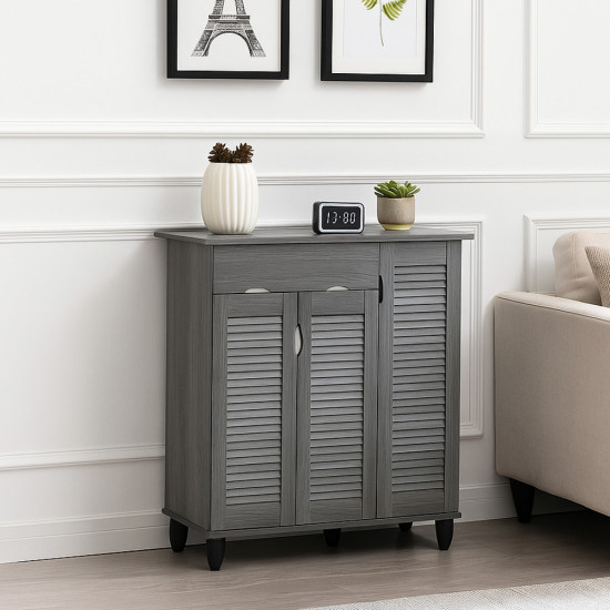 دولاب متعدد الاستخدام رمادي 3 أبواب 40*60*100 سم دولاب متعدد الاستخدام رمادي 3 أبواب 40*60*100 سم