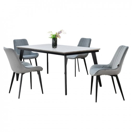 طاولة طعام مودرن خشب 4 كراسي