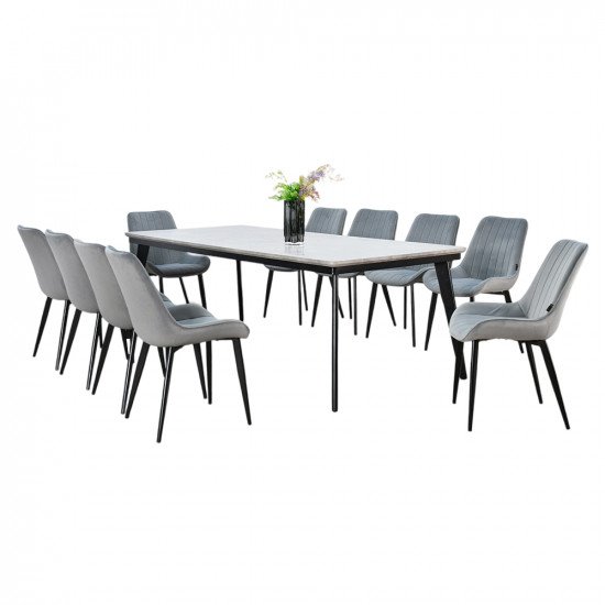 طاولة طعام مودرن خشب 10 كراسي