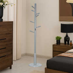 علاقة ملابس خشبية رمادية 180 سم