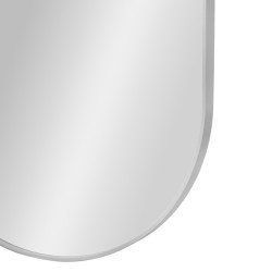 مرآة ديكور حائط بإطار فضي 60×120سم