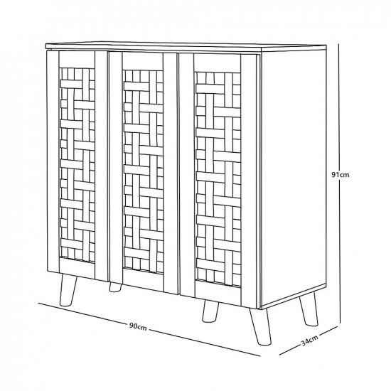 دولاب متعدد الاستخدام رمادي 90 سم دولاب متعدد الاستخدام رمادي 90 سم
