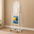 مرآة استاند متحرك أبيض 160×35 سم