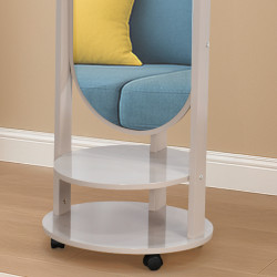 مرآة متحركة عصرية مع أرفف تخزين كافيه مرآة متحركة عصرية مع أرفف تخزين كافيه