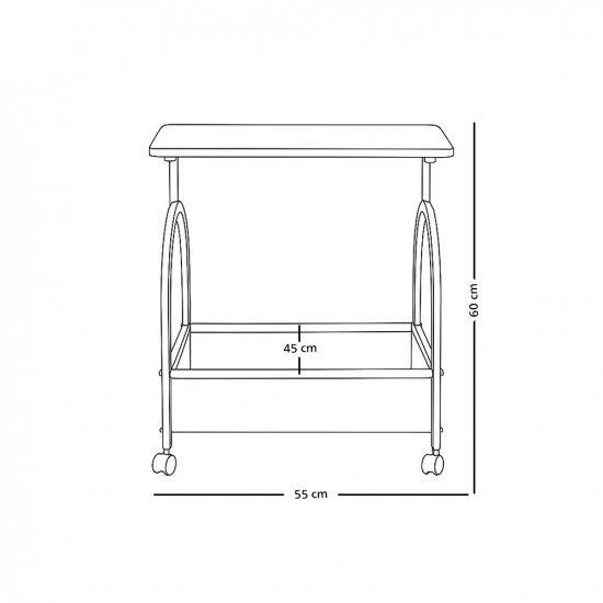 عربة تقديم سطح خشبي مع عجلات ورف تخزين عربة تقديم سطح خشبي مع عجلات ورف تخزين