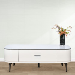 طاولة قهوة مفردة سطح سيراميك 130 سم