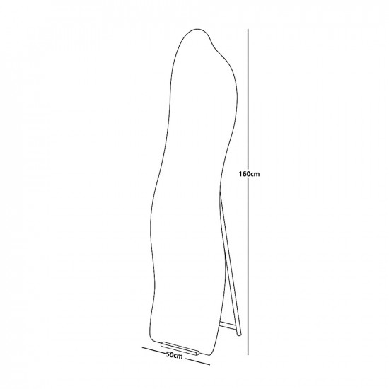 مرآة استاند عصرية 160×50سم مرآة استاند عصرية 160×50سم