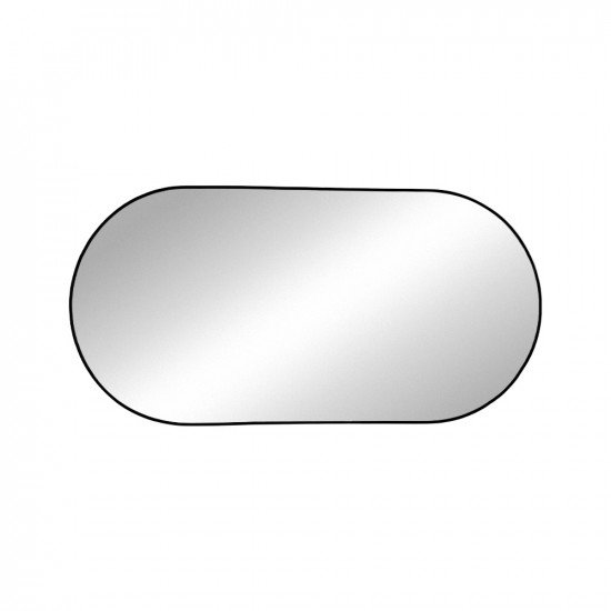 مرآة ديكور حائط بإطار أسود 60×120سم