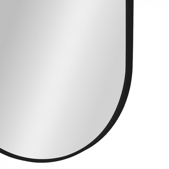 مرآة ديكور حائط بإطار أسود 60×120سم