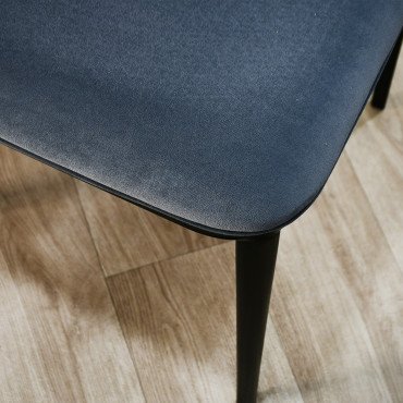 طاولة طعام عصرية سطح رخام 8 كراسي رمادي غامق