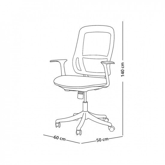 كرسي مكتب دوار أسود