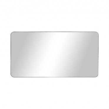 مرآة ديكور حائط بإطار فضي 70×140 سم