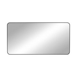 مرآة ديكور حائط بإطار أسود 80×160 سم