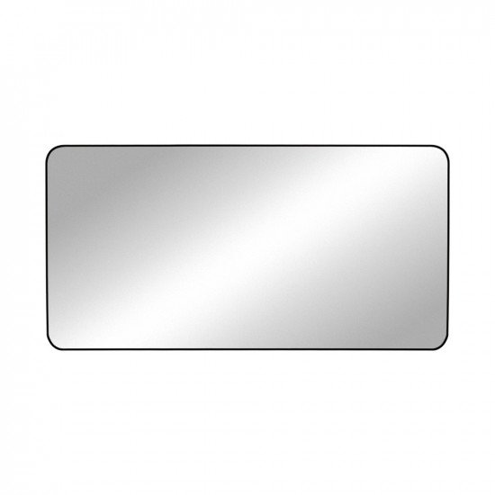 مرآة ديكور حائط بإطار أسود 80×160 سم