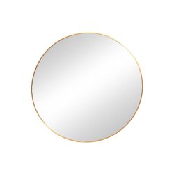 مرآة ديكور حائط دائرية بإطار ذهبي 80×80سم