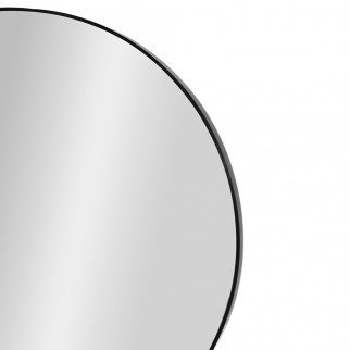 مرآة ديكور حائط دائرية بإطار أسود 100×100سم مرآة ديكور حائط دائرية بإطار أسود 100×100سم