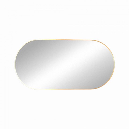 مرآة ديكور حائط بإطار ذهبي 70×140 سم