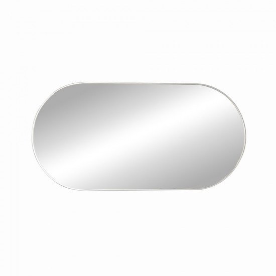 مرآة ديكور حائط بإطار فضي 70×140 سم