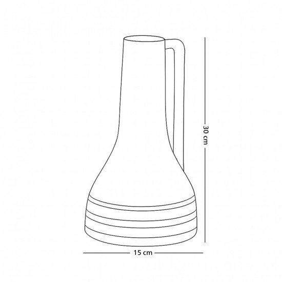 فازة ورد تصميم عصري من السيراميك أبيض