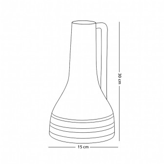 فازة ورد تصميم عصري من السيراميك أبيض
