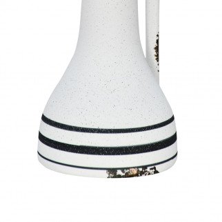 فازة ورد تصميم عصري من السيراميك أبيض