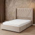 سرير خشبي بتنجيد مخملي عصري 120×200سم