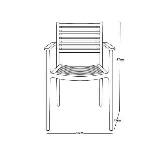 كرسي مفرد جانبي أبيض