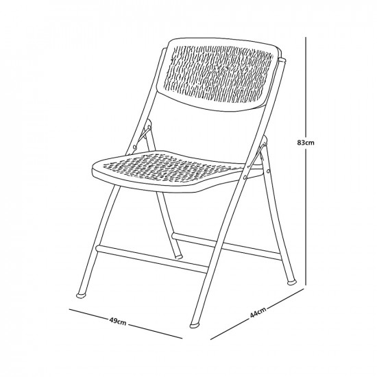 كرسي مفرد معدن وبلاستك قابل للسفط كرسي مفرد معدن وبلاستك قابل للسفط