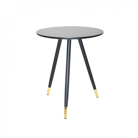 طاولة خدمة مفردة دائرية من خشب والمعدن طاولة خدمة مفردة دائرية من خشب والمعدن