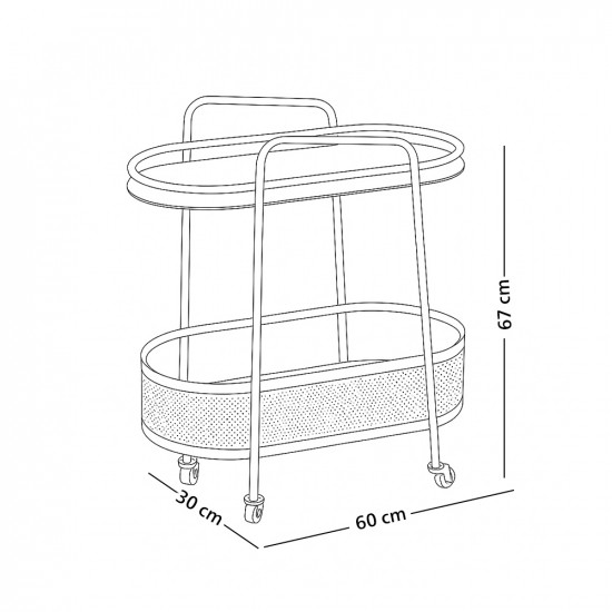 عربة تقديم بيج 2 دور